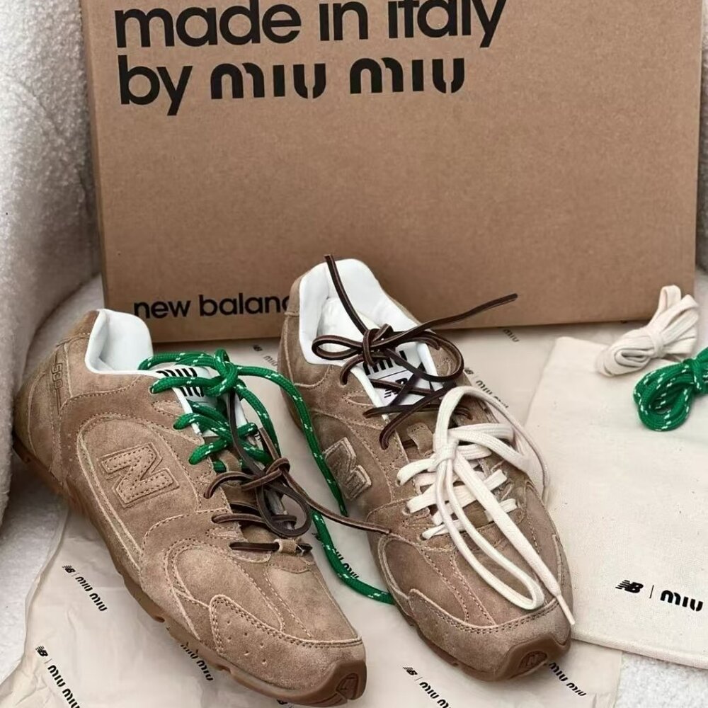 Miu Miu Tan Ankle Boots